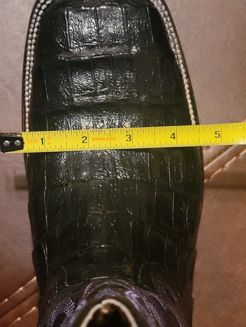 Beautiful Circle G Black Genuine Caiman Leather  Western Boots - Picture 6 of 8